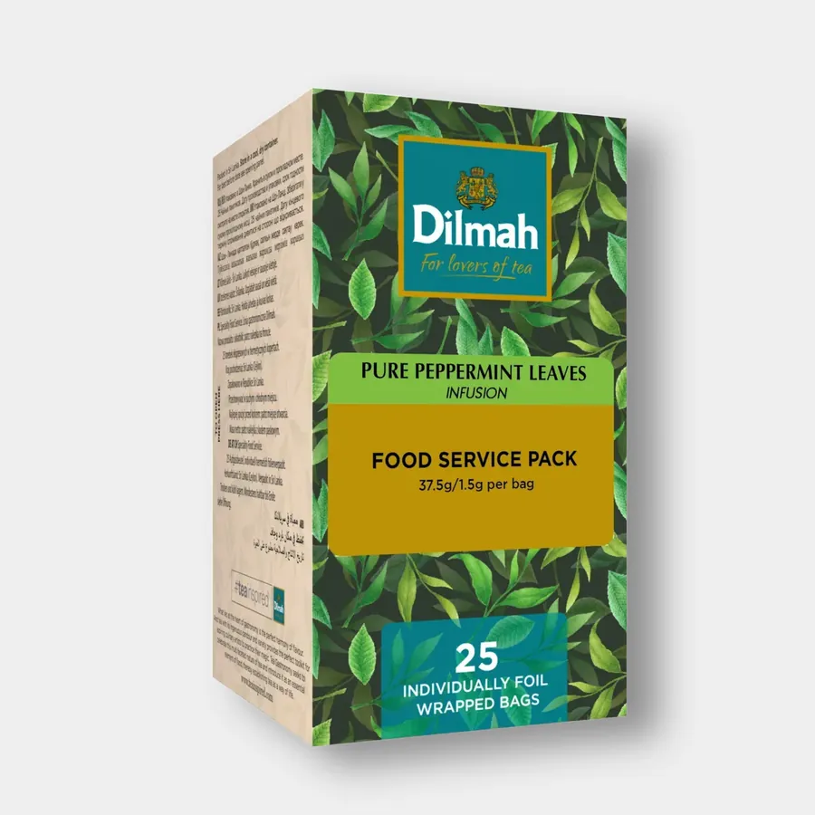 딜마티 퓨어 페퍼민트 리브스 Pure Peppermint Leaves · 25입 FOOD SERVICE PACK